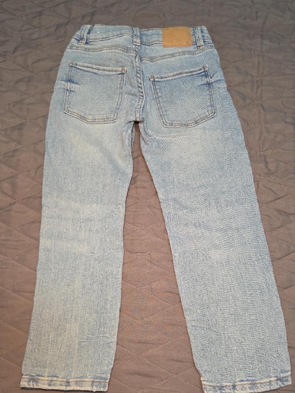Zara Light Blue Kids Straight Jeans - Picture 3 of 6